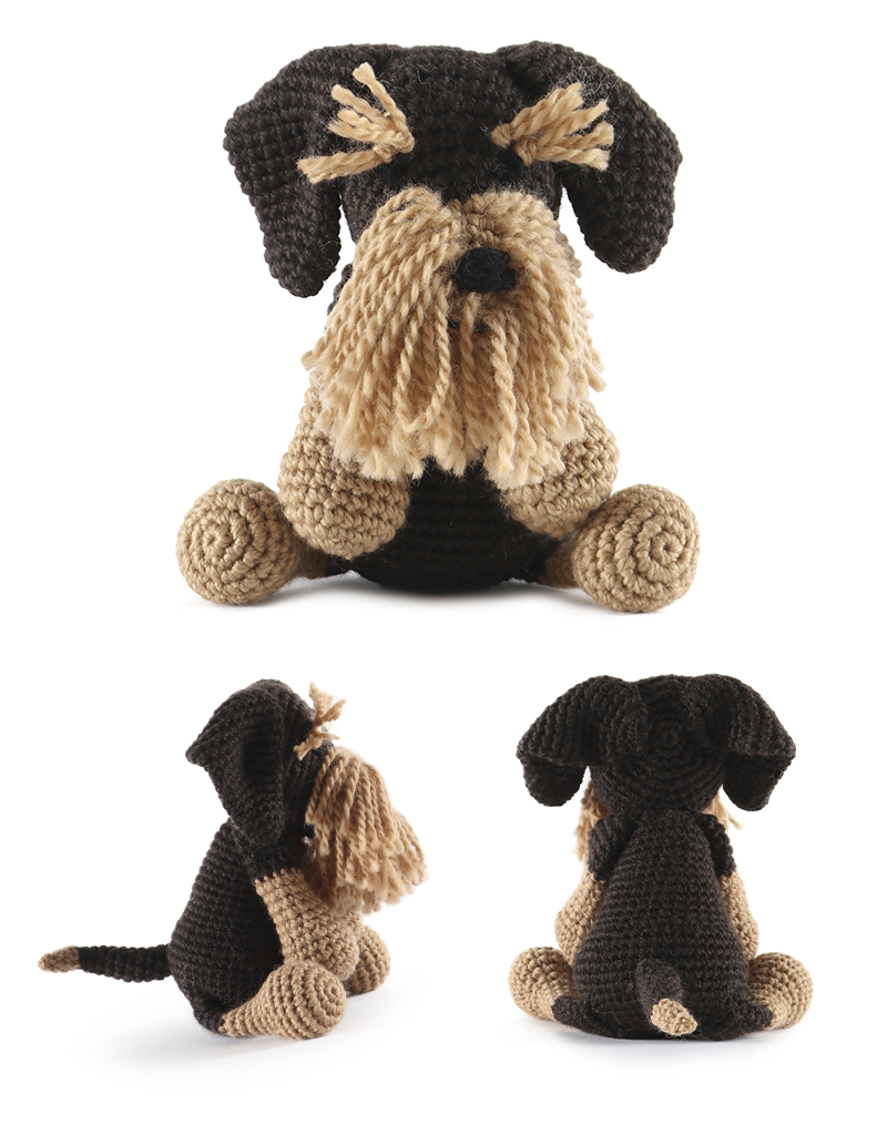 toft ed's animal Garrett the Wire Haired Dachshund amigurumi crochet